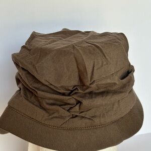 Cardani UPF 50+ Pleated Sun Hat | 100% Cotton bamboo Lining Lauren Visor HatNWOT